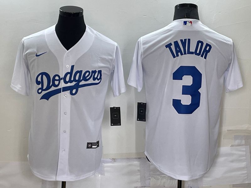 Men Los Angeles Dodgers 3 Taylor White Game 2022 Nike MLB Jersey